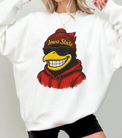 Iowa Sport Mascot Sweatshirt, Retro Game Day Fan Tee