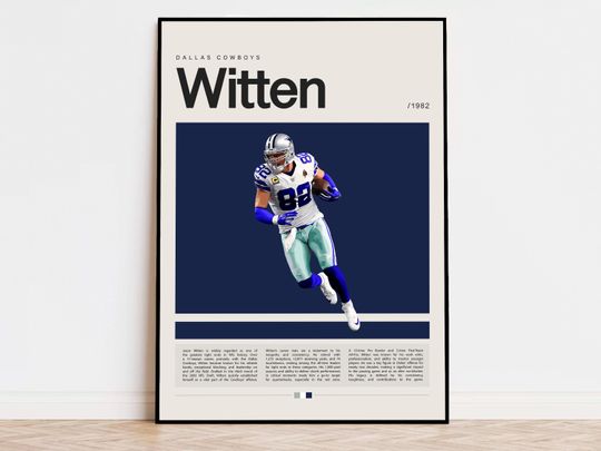 Discover Jason Witten Poster, football Poster, Sports Poster, Modern Sports Art, football Gifts, Super Bowl Poster, American Football Poster