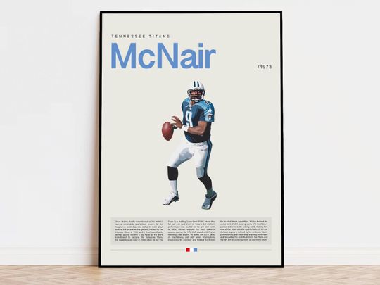 Discover Steve McNair Poster, football Poster, Sports Poster, Modern Sports Art, football Gifts, Super Bowl Poster, American Football Poster