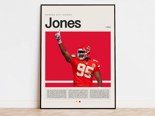 Discover Chris Jones Poster, football Poster, Sports Poster, Modern Sports Art, football Gifts, Super Bowl Poster, American Football Poster