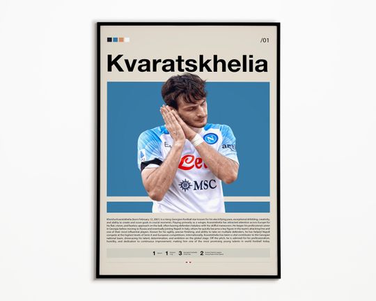 Discover Khvicha Kvaratskhelia Poster, SSC Napoli Print, Soccer Gifts, Sports Poster, Football Player Poster, Soccer Wall Art, Sports Bedroom Posters