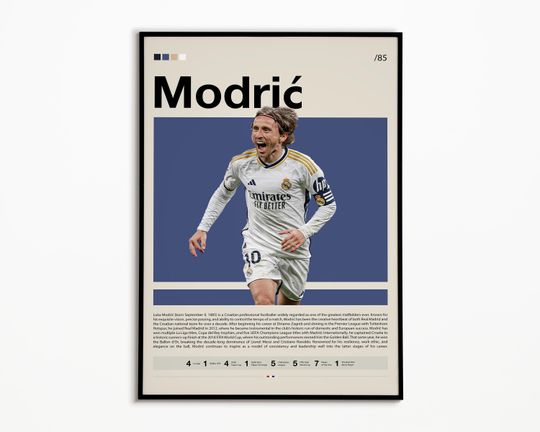 Discover Luka Modri Poster, Real Madrid Poster, Soccer Gifts, Sports Poster, Football Player Poster, Soccer Wall Art, Sports Bedroom Posters