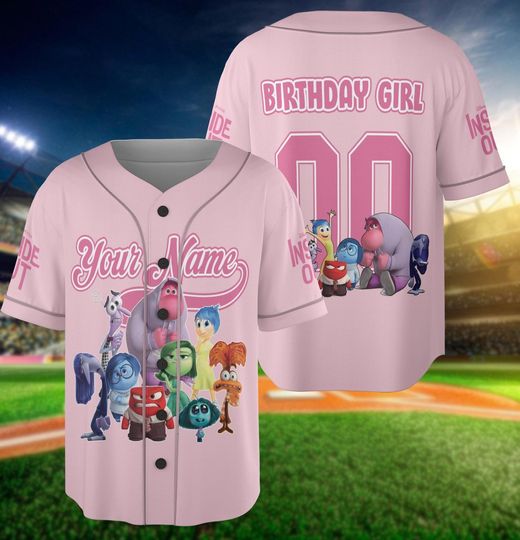 Discover Personalized Inside Out All The Feels Baseball Jersey, Inside Out 2 Athletic Jersey, Funny Birthday Gifts, Inside Out Jersey