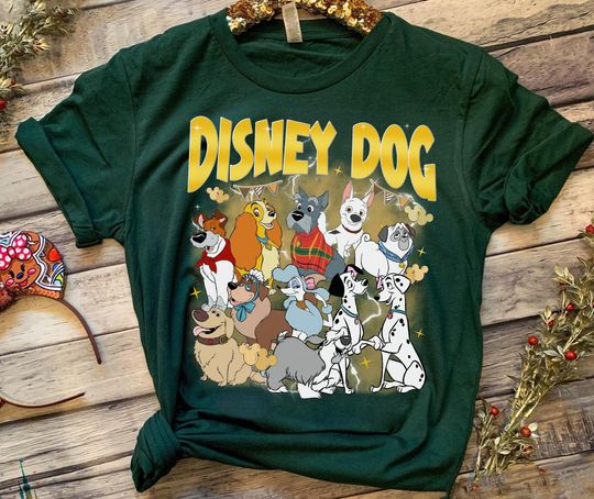 Disney Dogs Character T-Shirt, Disneyland Family Matching Shirt