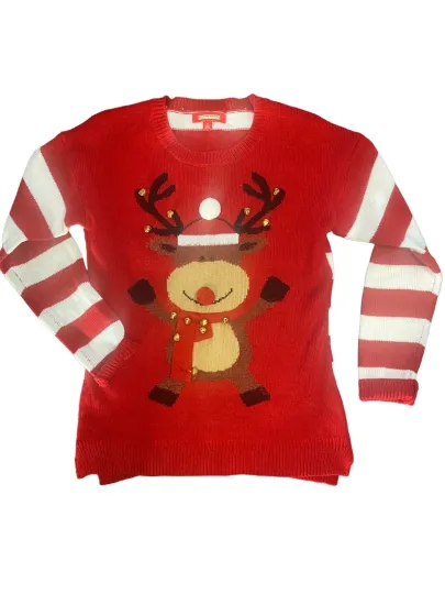 Discover Holiday Traditions Reindeer Ugly Christmas Sweater Women’s Size Small