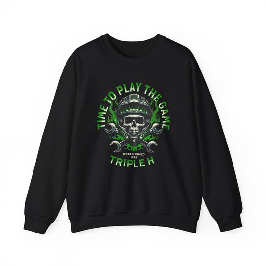 Discover Triple H Wrestling Sweatshirt Wrestling Entertainment The Game Fan Apparel Vintage