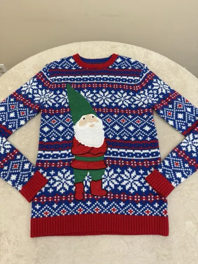 Discover 33 DEGREE Xmas Sweater UNISEX “CHRISTMAS GNOME” Ugly Christmas Sweater MEDIUM