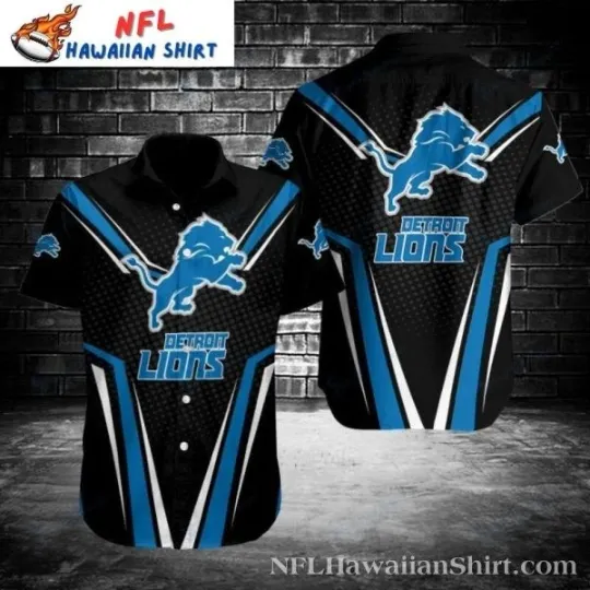 Discover Classic Gridiron Detroit Lions Hawaiian Aloha Shirt Size S-5XL