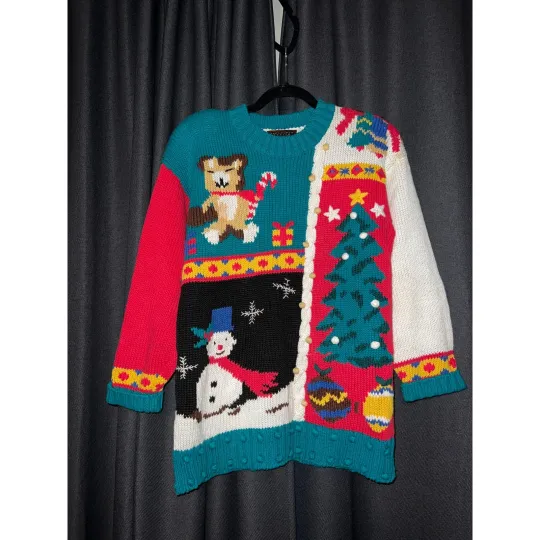Discover Ugly Christmas Sweater Vintage Xmas Size Medium
