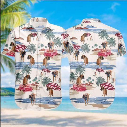 Discover English Mastiff Hawaiian Shirt, English Mastiff Beach Summer Shirt, Button Shirts For Women Men, Dog Lover Shirt