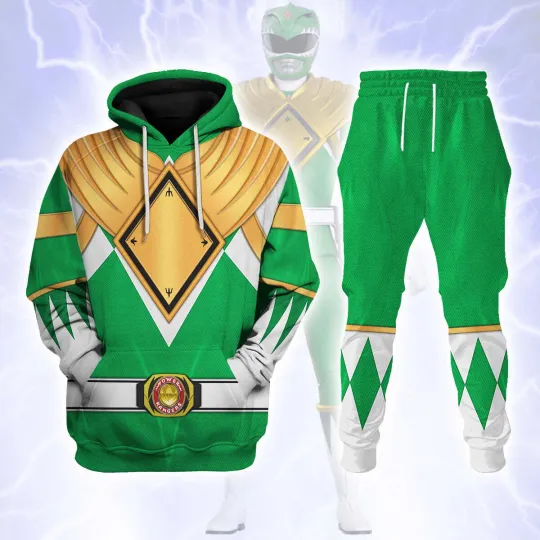 Discover Green Ranger Dragon Shield  Mighty Morphin Power Ranger - Hoodie Set,