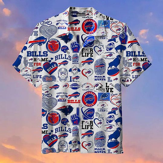 Discover Buffalo Bills Football Hawaiian Shirt football Aloha Shirt Unisex S-5XL, Team Logo Shirt, Tropical Summer Casual Beach Party Top