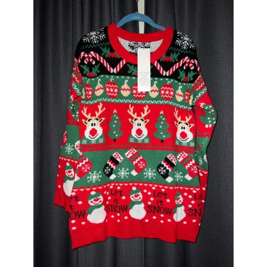 Discover Ugly Christmas Sweater Xmas Size Medium NWT