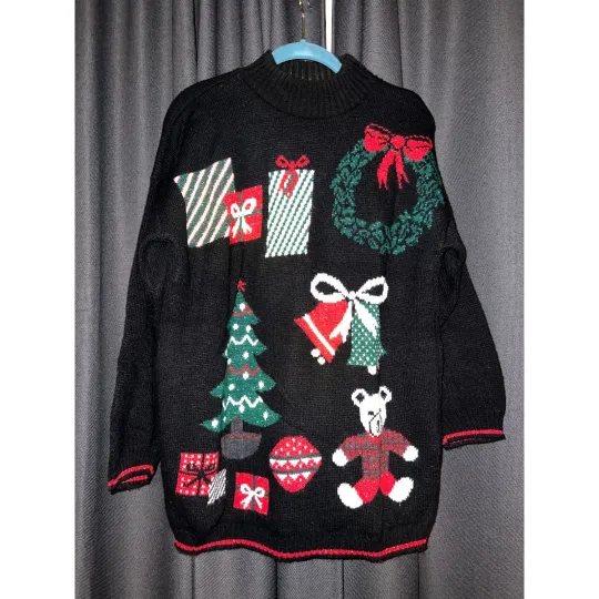 Discover Vintage Ugly Christmas Sweater Xmas Size Medium