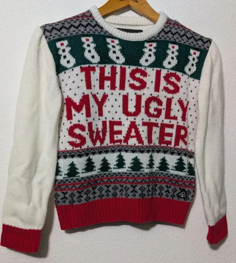 American Stitch Women This is My Ugly Sweater Christmas Sweater