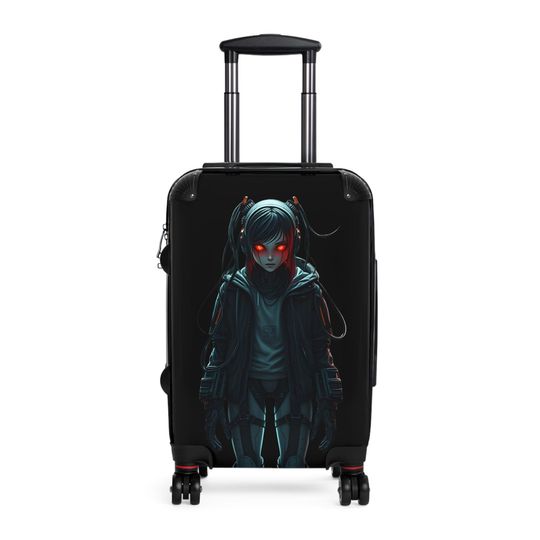 Discover Stylish Travel Suitcase with Cyber Design - Perfect for Adventurers