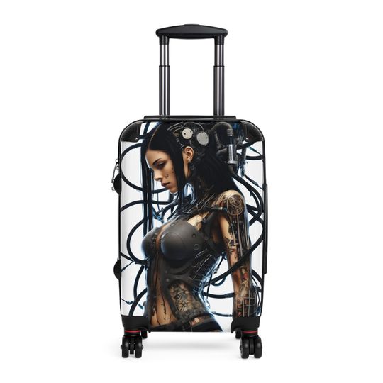 Discover Travel Suitcase - Stylish Cyber Design for Adventurers