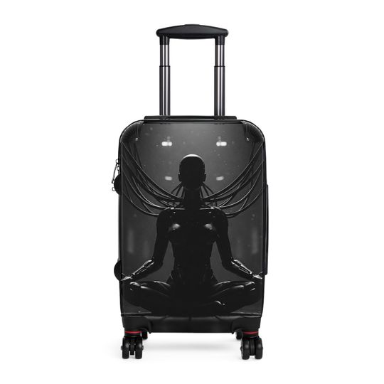 Travel Suitcase with Futuristic Design - Cyberpunk Collection