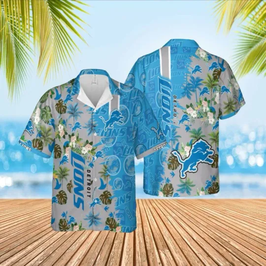 Discover Detroit Football Tropical Legacy Summer Aloha Unisex Hawaiian Shirt, Gift for Fan