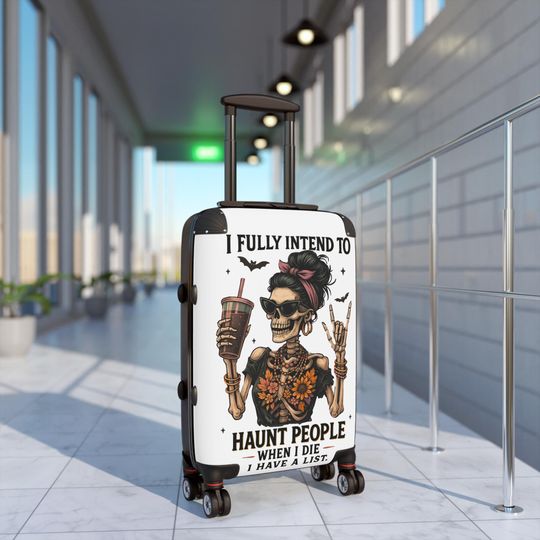 Discover Skeleton Suitcase Stylish Travel Luggage for Men and Women