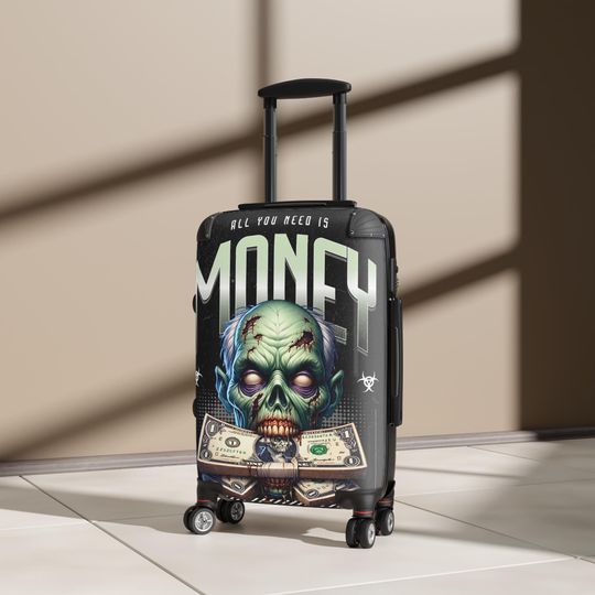 Discover Zombie Money Suitcase, Undead Cash Luggage Bag