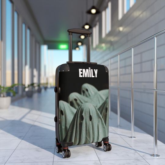Discover Ghostly Halloween Travel Suitcase: Personalized Luggage for Travel Enthusiasts