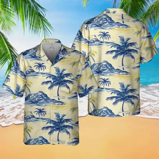 Discover Tropical Hawaiian Button Down Shirt