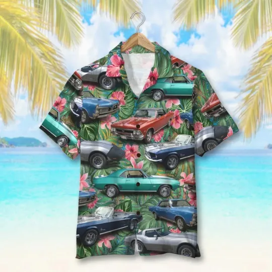 Discover Car Hawaiian Button Down Shirt