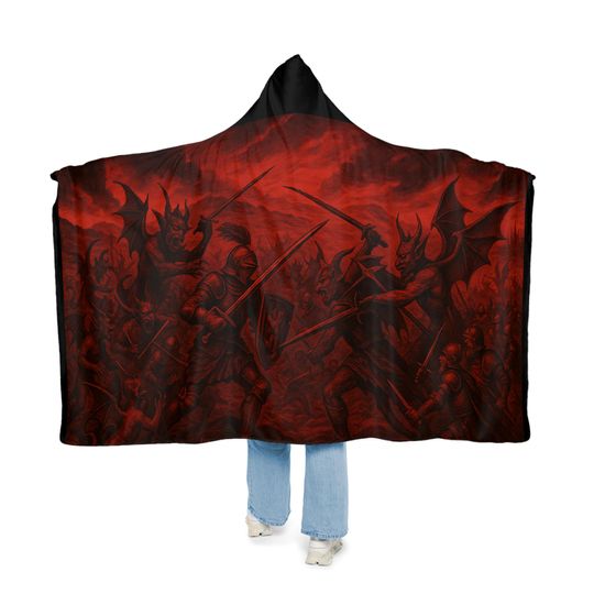 Epic Fantasy Snuggle Blanket, Cozy Oversized Throw for Gamers, Halloween Decor, Gift for Fantasy Lovers, Warm Fleece Blanket