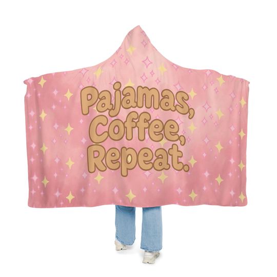 Discover Starry Hooded Snuggle Blanket: Soft Polyester Wrap