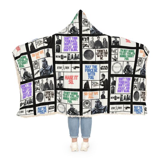 Discover Greatest Sci-Fi Film Collage (Bigger Squares) - Snuggle Blanket