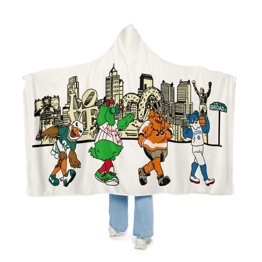 Discover Philly Sports Mascots Snuggle Blanket: Philadelphia Fan Gift