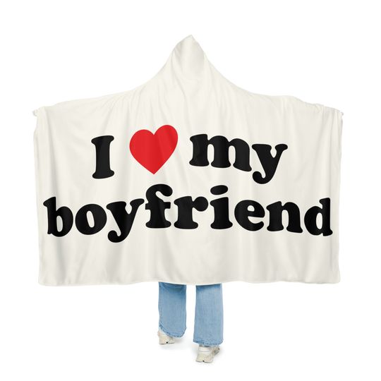 Discover I Love My Boyfriend Anniversary Gift Snuggle Blanket
