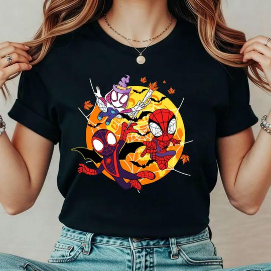 Discover Spidey Halloween Tee, Spider Hero & Friends Spooky Season