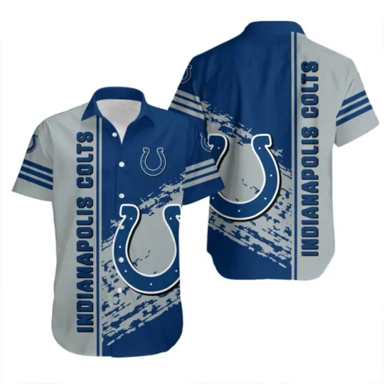 Discover Indianapolis Colts Skyline Rush Hawaiian Shirt Unisex S-5XL