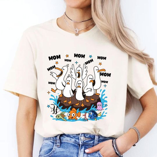 Discover Disney Seagulls Mom Shirt, Disney Finding Nemo Seagulls Mine, Mother's Day Disney Mom Shirt, Mother's Day Gift, Disneyland Family Party Gift
