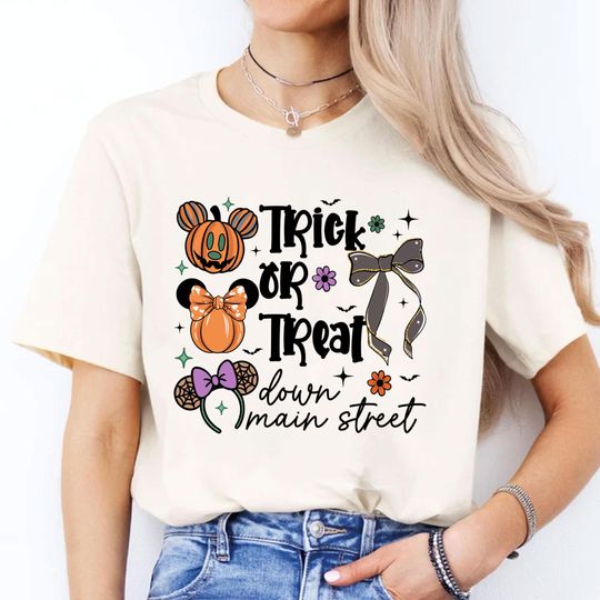 Discover Trick Or Treat Down Main Street Shirt, Boo Bash Shirt, Disney Halloween Shirt, Mickey Halloween Party Shirt, Halloween Main Street