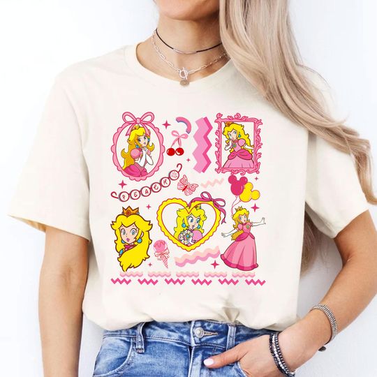 Coquette Princess Peach Shirt, Mario Girls Trip Tee