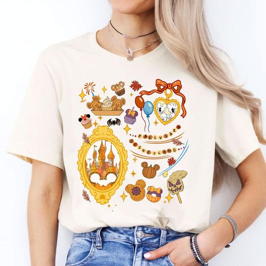 Discover Fall Disneyland Shirt, Halloween Mickey Pumpkin, Magic Castle Tee