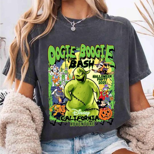 Discover Oogie Boogie Bash 2025 Shirt, Disney Halloween Shirt, Mickey Oogie Boogie Man, Disneyland Halloween Family Costume, Halloween Group Shirt