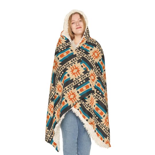 Snuggle Blanket with White and Black Ankara Prints - Cozy and Stylish Throw Featuring African-Inspired Designs