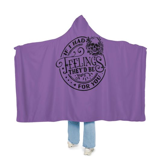 Discover Cozy Hoodie Blanket, Oversized Snuggle Blanket, Perfect for Gifts, Home Decor, Throw Blanket, Unique Present for Feelings Lovers