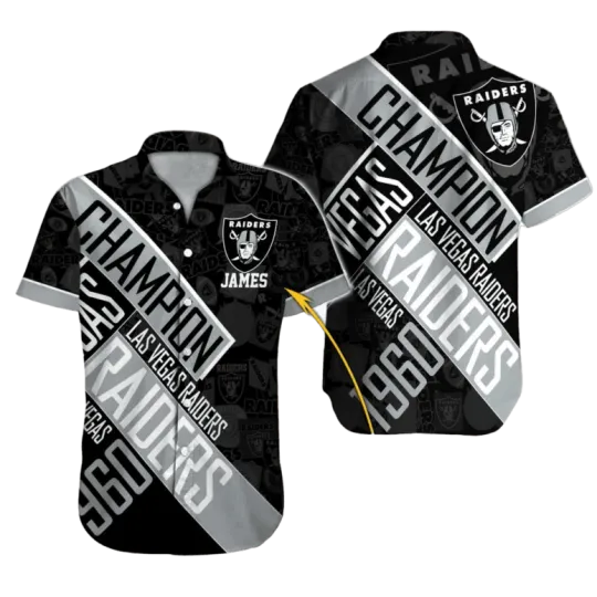 Discover Personalized Las Vegas Raiders Champion Legacy Hawaiian Shirt Size S-5XL