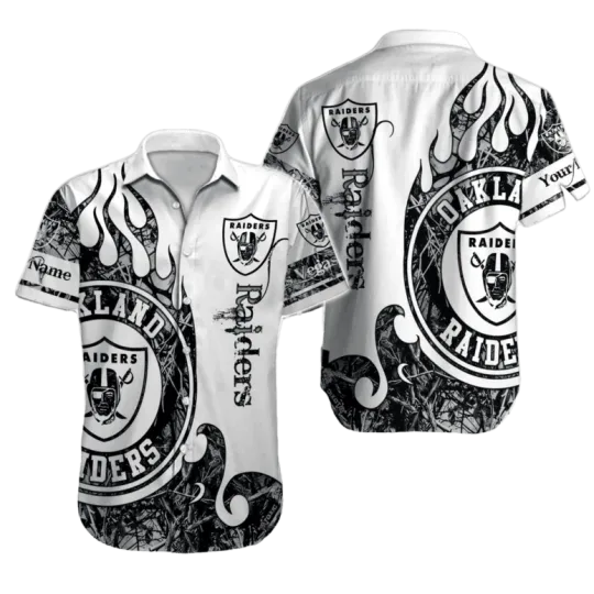 Discover Personalized Las Vegas Football Vintage Flame Hawaiian Shirt, Gift for Fan