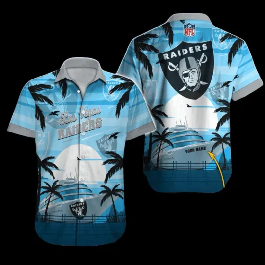Discover Personalized Las Vegas Football Ocean Breeze Hawaiian Shirt, Gift for Fan