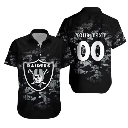 Discover Personalized Las Vegas Football Midnight Camo Hawaiian Shirt , Gift for Fan