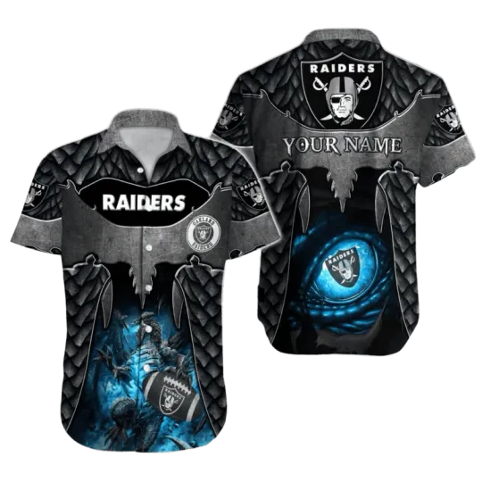 Discover Personalized Las Vegas Football Dragon Eye Hawaiian Shirt , Gift for Fan