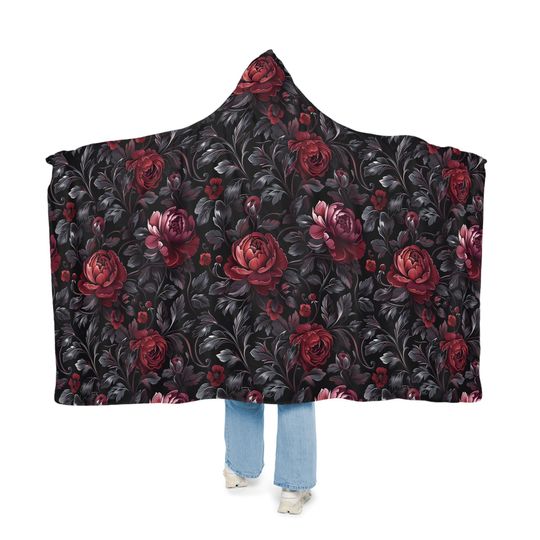 Discover Flower Hooded Blanket | Wearable Blanket | Hoodie Blanket | Snuggle Blanket | Sherpa Blanket | Fleece Blanket