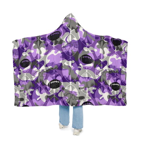 Snuggle Blanket, Football Blanket, Sports Throw Blanket, Cozy Lap Blanket, Game Day Snuggle Wrap