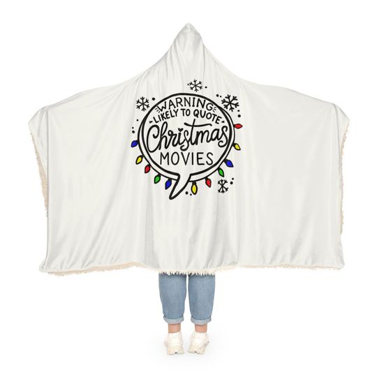 Discover Warning! Likely to Quote Christmas Movies | Snuggle Blanket